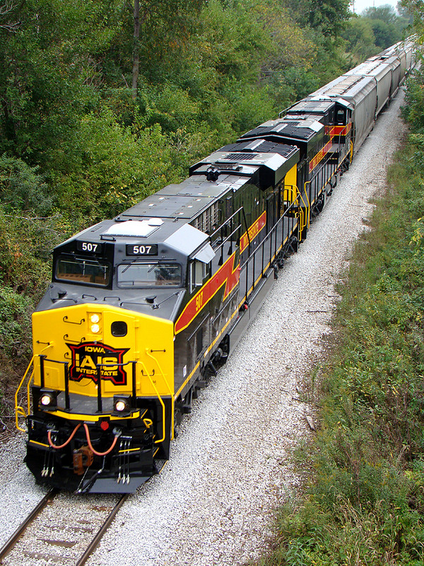 507 going under the American Legion Road bridge near Iowa City.