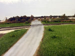 Looking south along Buck Creek Road.