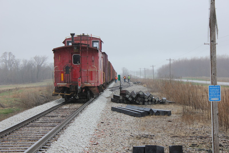 Looking west at the east end of Twin States siding.