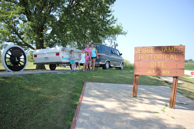 We stopped at the Jesse James marker for photos.
