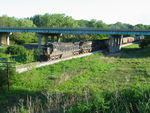 NS grain train passes under I-180 south of Bureau on its way to Peoria.