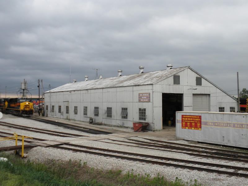 Prototype view of Bluffs enginehouse (AKA "The Barn") looking southwest.