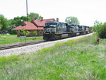 Passing West Lib. depot. Local West Libertian Steve Alt gets the shot in the foreground.