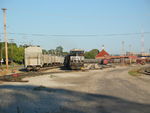 Making a pickup in RI yard.