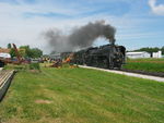 Topping Homestead Hill; the Minneapolis guys had a cornpicker parked in front of the station sign, alas.