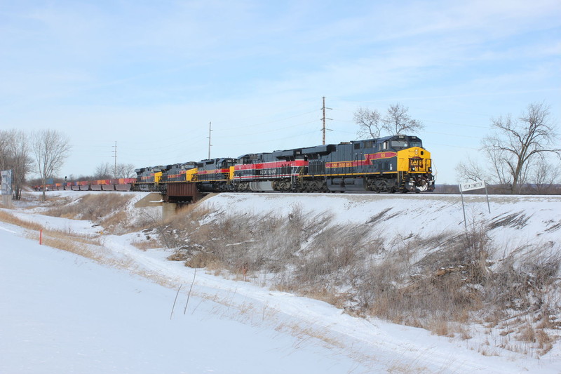 EB is just leaving South Amana, Feb. 19, 2014.