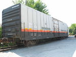 This interesting boxcar was on the Hill track in Iowa City.