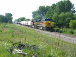 EB turn passes West Liberty siding.