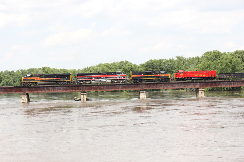 Crossing the Cedar River at Moscow.