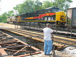 Trainboy and coal train at Mo. Div. Jct.