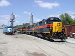 Prototype view of Bluffs yard's west sand tower and fuel pad looking north, 5/15/2005.