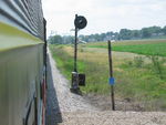 Block signal at the E. end of Brooklyn siding.