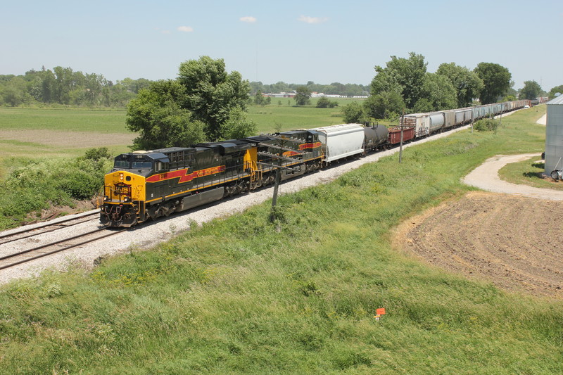 WB approaches the Wilton overpass, June 20, 2013.