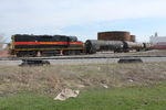 Looking south across the main line.