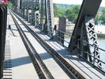 Something I've wanted for a long time; a shot clearly showing both home signals on the bridge.