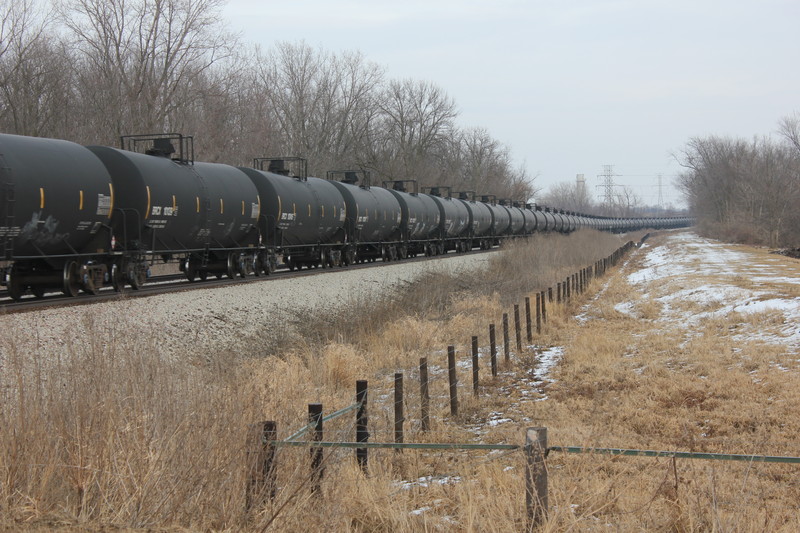 Lots of ethanol cars on today's train!