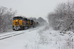 Snow shot!  EB at mp210, Feb. 3, 2015.