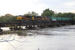 EB turn crossed the flood swollen Cedar River, Sept. 27, 2016.