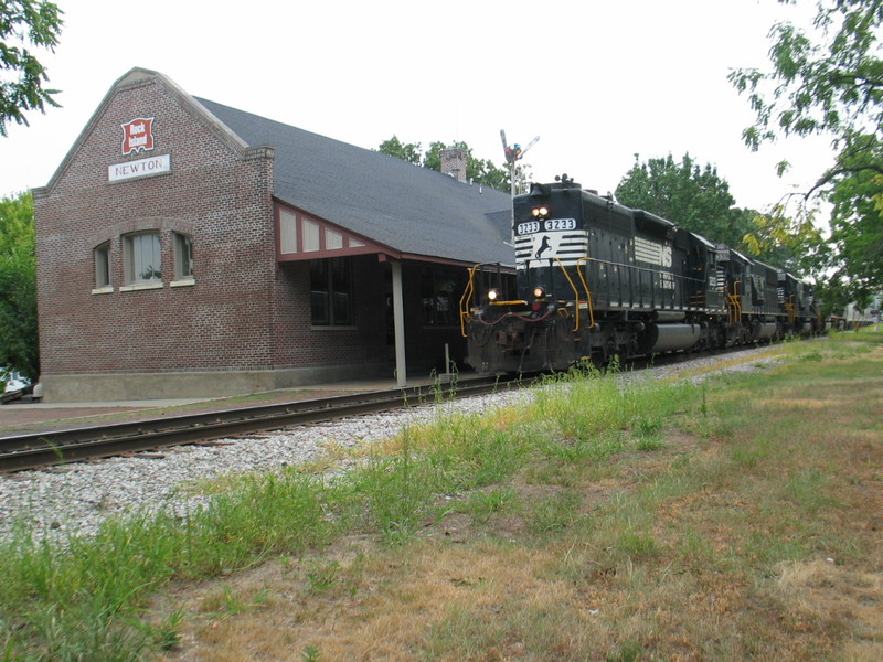 Newton depot.