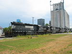 Mitchellville.  I wanted more of a head on shot here but  had to pan with the train a little due to my slow camera.