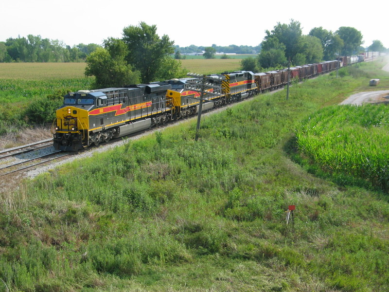 WB at the Wilton overpass, Aug. 2, 2012.