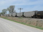 While I've caught the westbound loads of the sweet bran move several times, this is the first time I've seen the returning mtys.