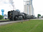 Here the train is backing up towards Newton after loading passengers at Mitchellville.