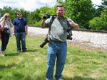What a foamer!  Actually, Larry was holding Frank's cameras while Frank was busy working.