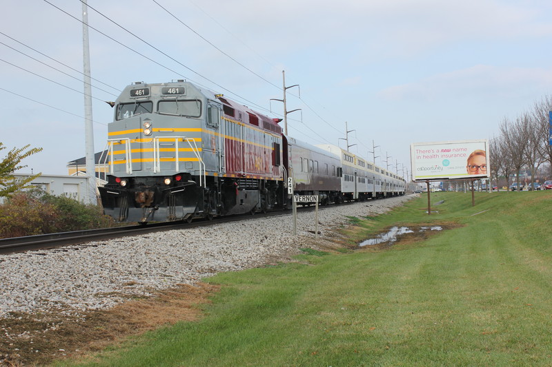 Hawkeye Express is leaving Vernon to go to the stadium, Nov. 2, 2013.