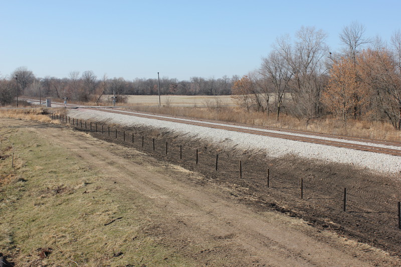Overview of the mp210 crossing after brush clearing.
