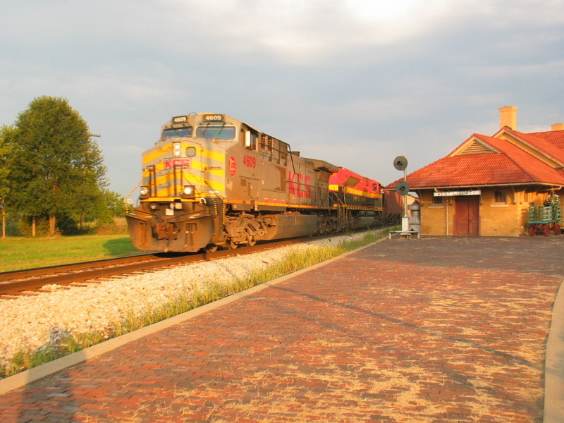 KCS train at West Lib., Sept. 2, 2011.