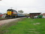 Passenger train at Tiskilwa.  I just wish there were a few more wagons and trucks parked here to make this shot more interesting.