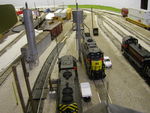 View from the Bluffs enginehouse roof showing the placement of the table.