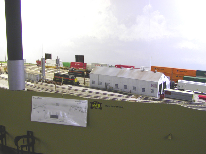 View of the semi-complete support pole and fuel storage tank before the changes.