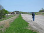 Erik's dad Bill shoots video of the WB coming down the hill at Yocum.