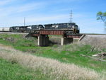 NS crosses the old Milw overpass.