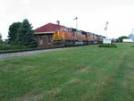 BN detour at Wilton, Aug. 7, 2011.