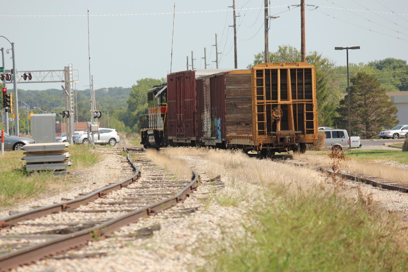 Getting back onto the Grimes branch to head downtown.