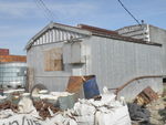 Prototype photo of the Bluffs MOW shed.  Unfortunately, I didn't have room to model the grounded ex-Chessie PS-1 behind it.