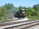 They stopped to set out a paper load at Marengo.