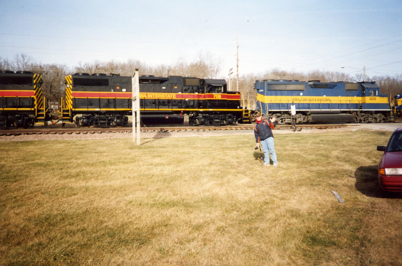 IAIS 700 and Erik Rasmussen, on the ICE at Buffalo, IA.