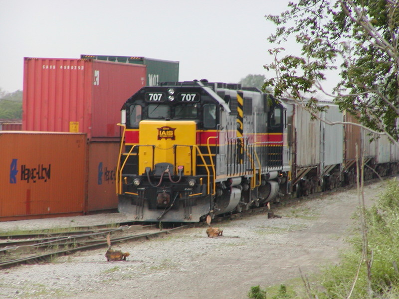 Looking north along the west yard ladder.