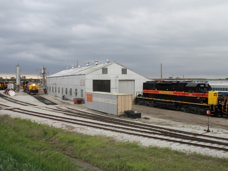 Looking south at the enginehouse.