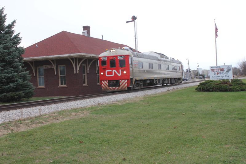 CN test car at Wilton, Nov. 20, 2015.