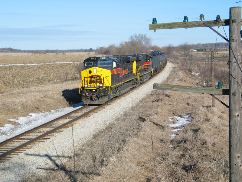 The BISI followed BICB out of Silvis today; must be a coal train coming tonight on the regular turn.