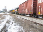 Heading west with Marengo boxes on the head end.