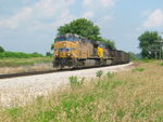 But this one turned out okay; WB coal train at my favorite curve east of Atalissa.