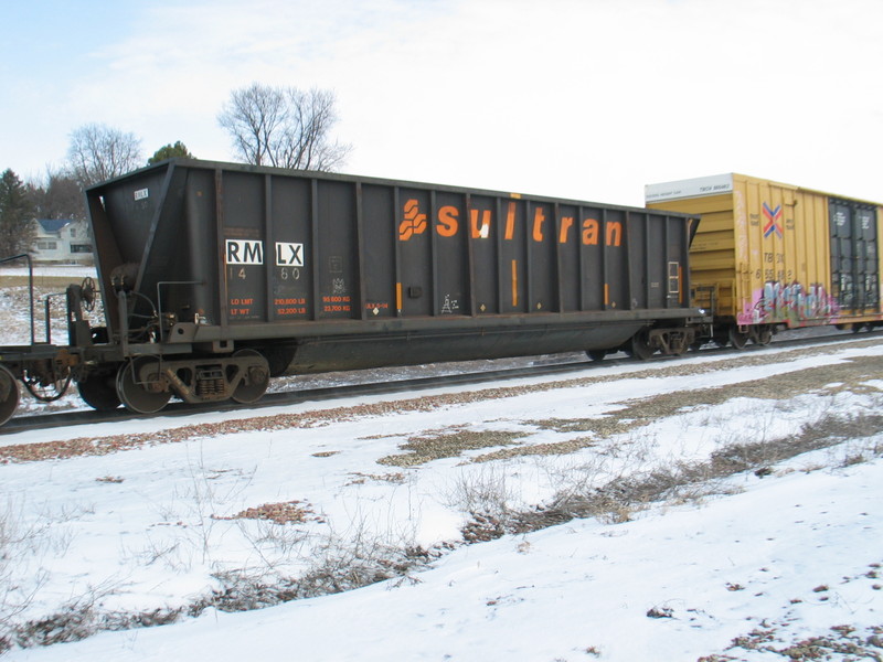 Interesting scrap hopper- this is inbound for scrap loading at Gerdau.