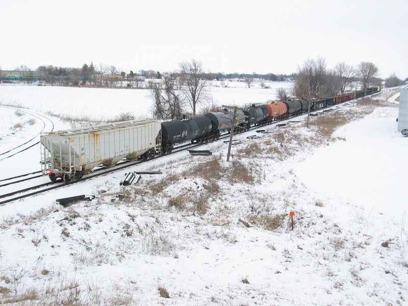 A big Wilton Local arrives at N. Star, March 6, 2013.