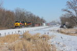 WB approaches the N. Star crossing, Dec. 9, 2013.